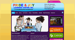 Desktop Screenshot of prideandjoylearningcenter.com